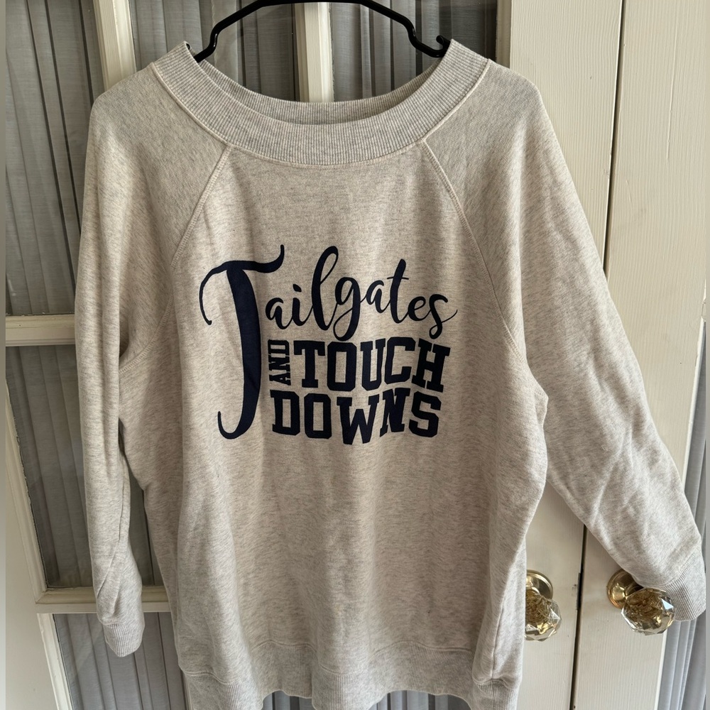 Tailgates and touchdowns sweatshirt